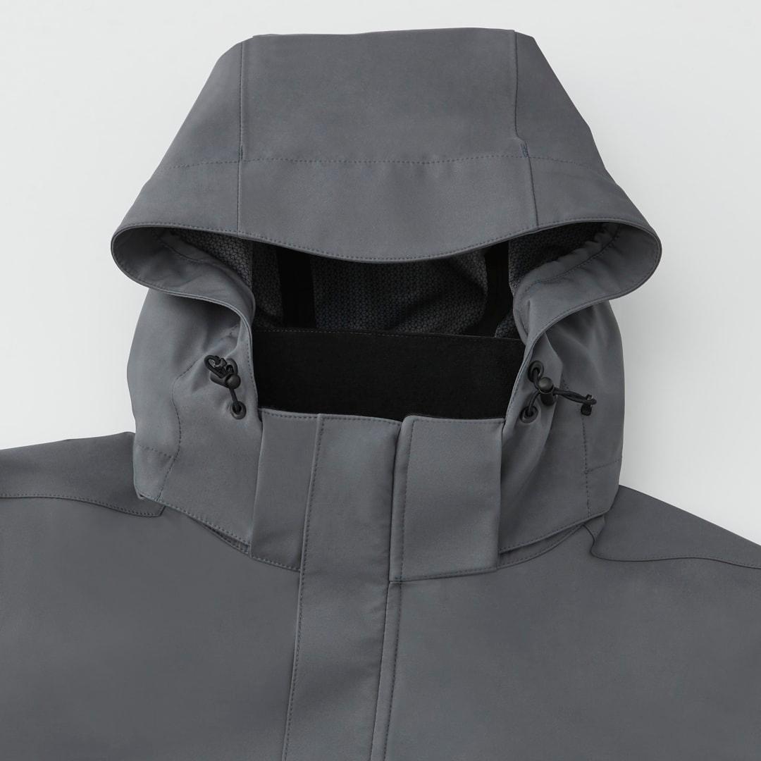 Roots73 napanee eco softshell jacket - mens Dark Gray front