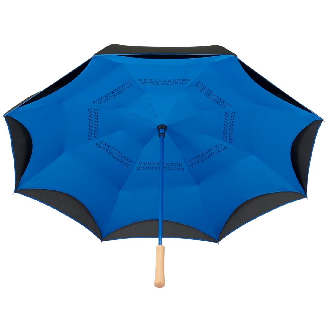 48 Recycled manual inversion umbrella Black miniatura 30