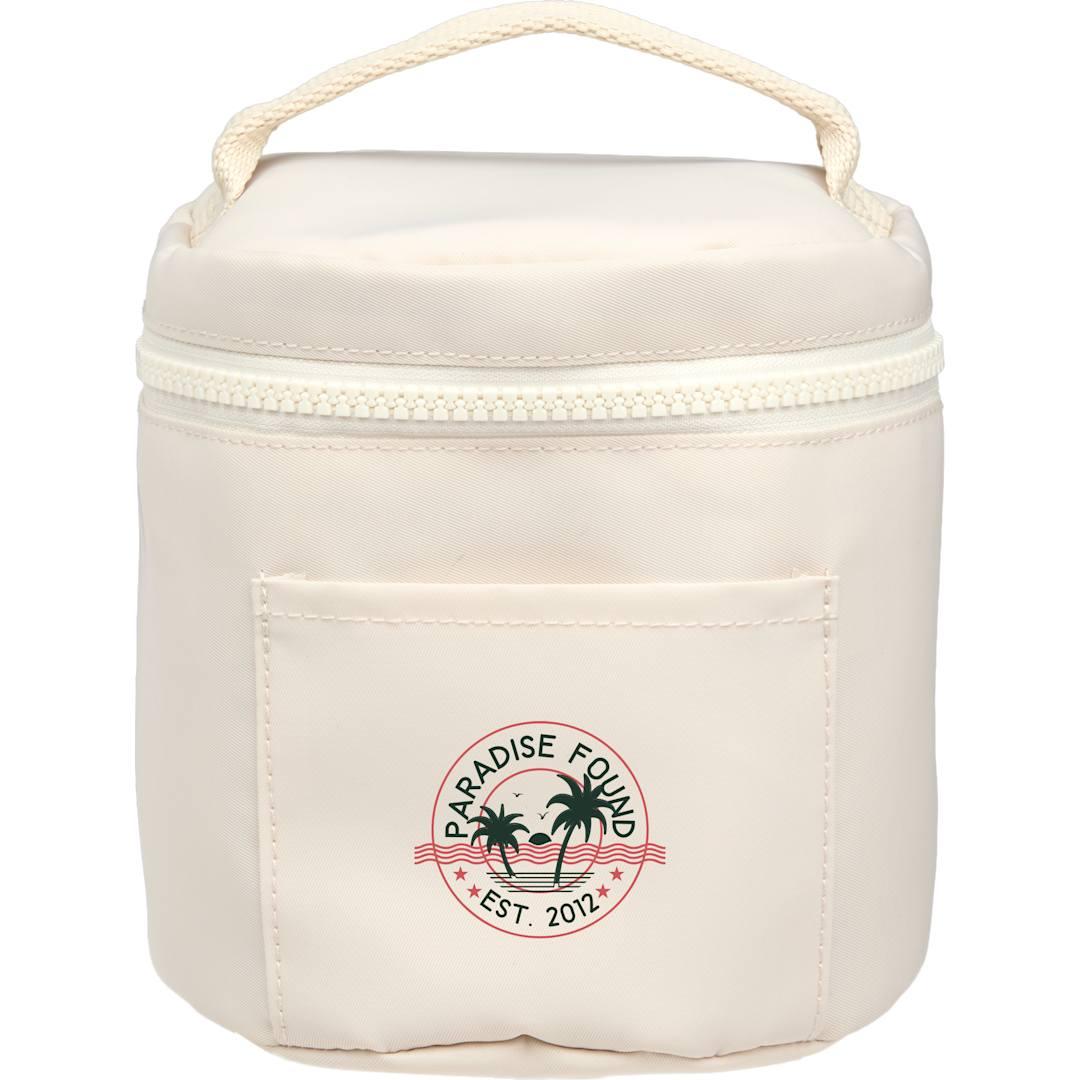 Wellable recycled round travel case Black miniatura 25