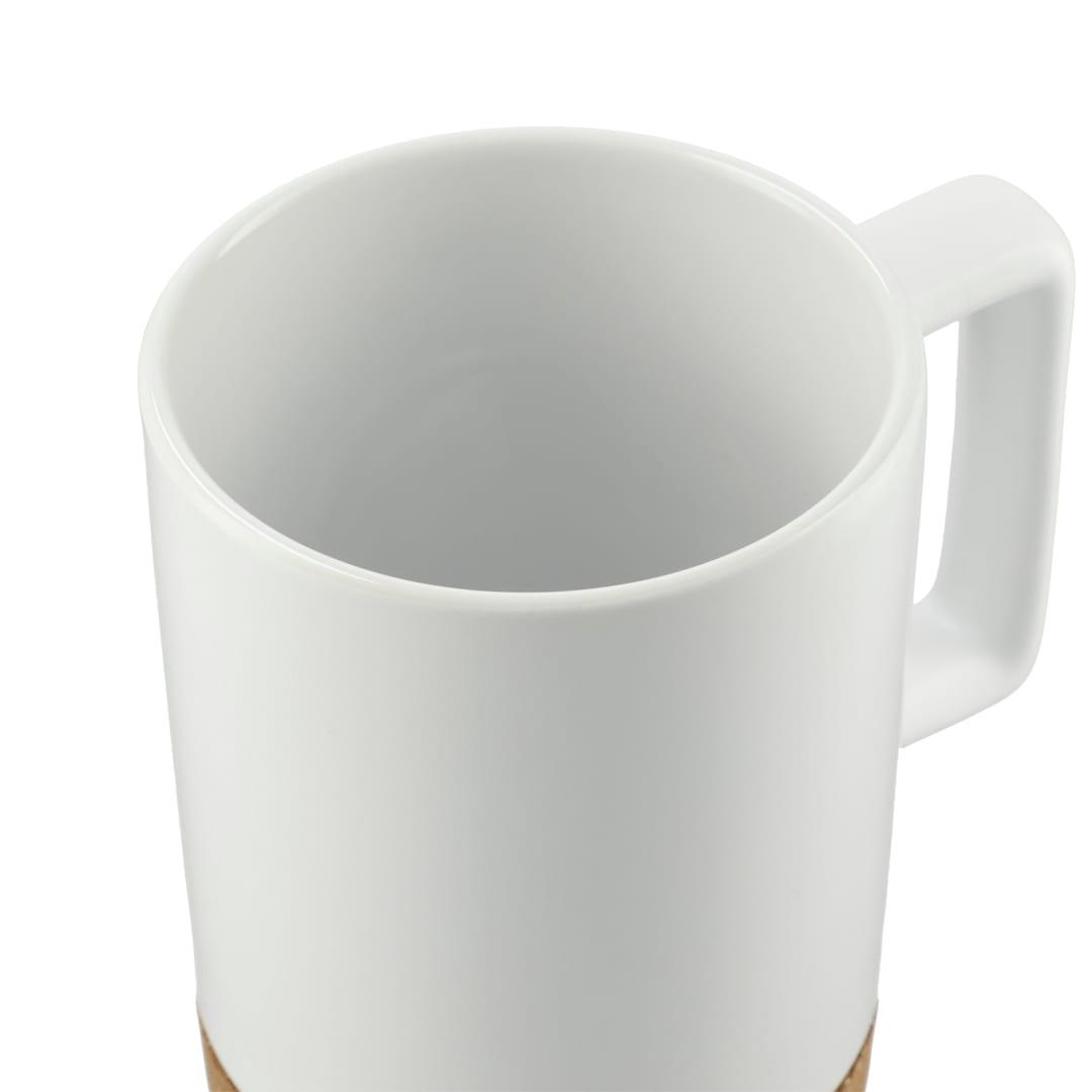 Bates 15oz ceramic mug w/ cork base Black miniatura 8