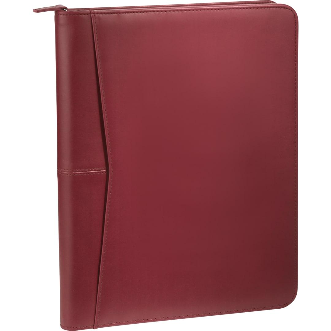 Fsc® mix pedova™ recycled zippered padfolio Red miniatura 15