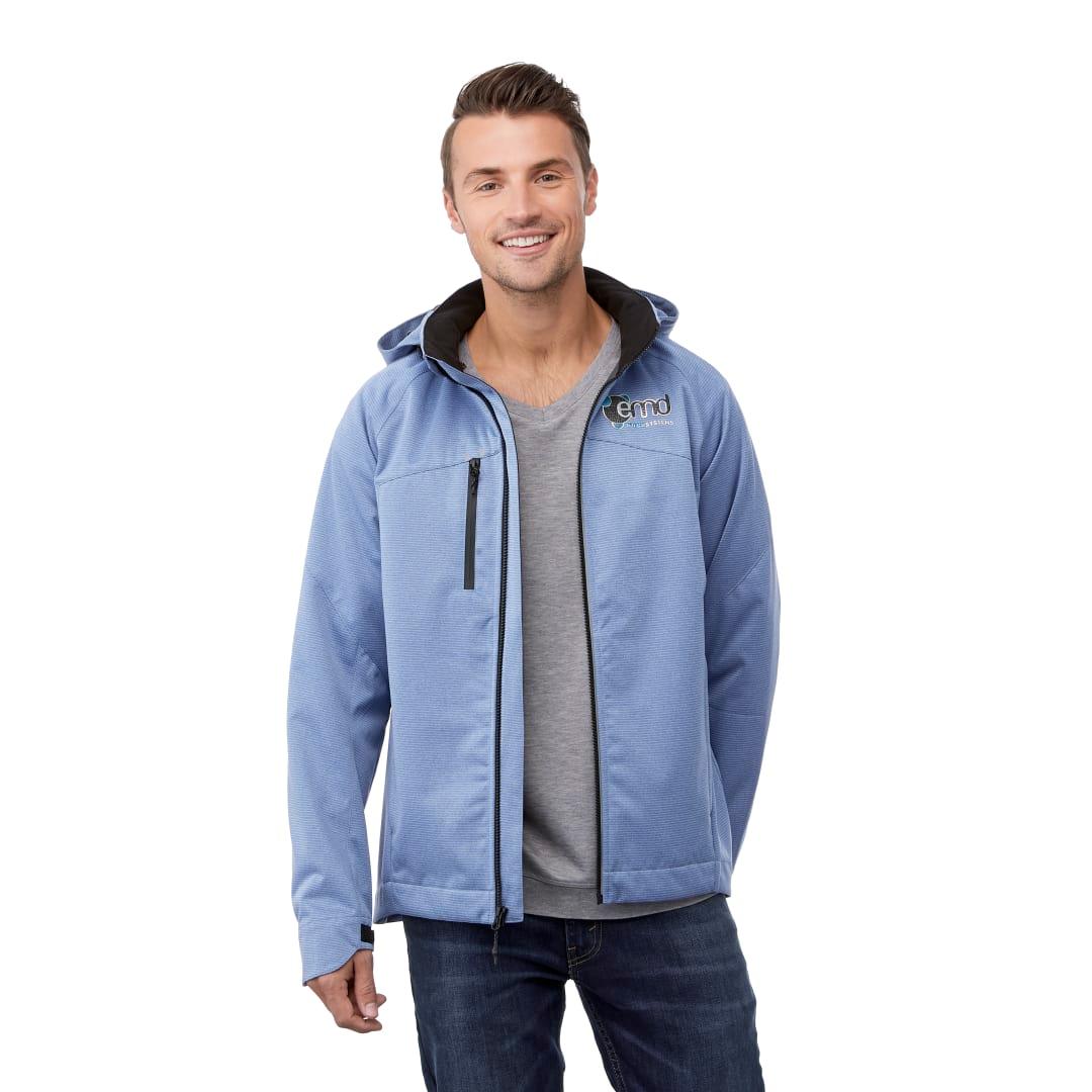 Mens bergamo softshell jacket Blue miniatura 6