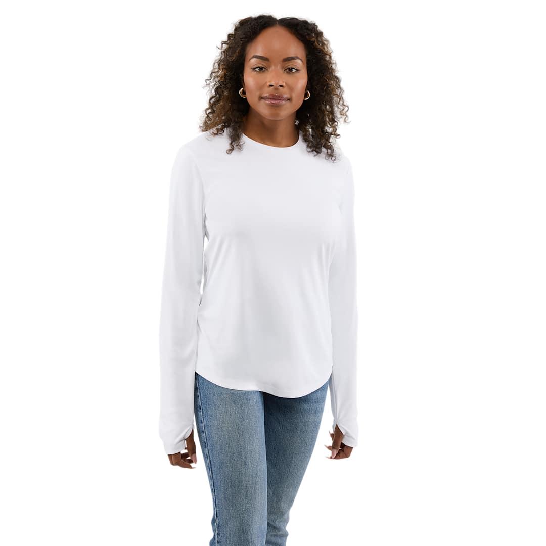 Dara ls tech tee - womens White miniatura 4