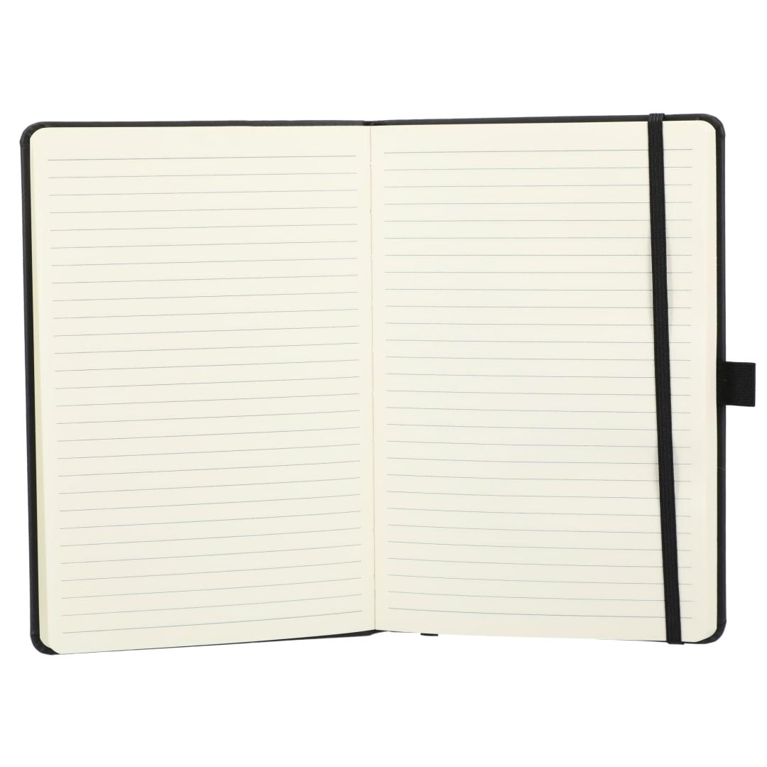 5.5 X 8.5 mano recycled hard bound journal Black miniatura 4