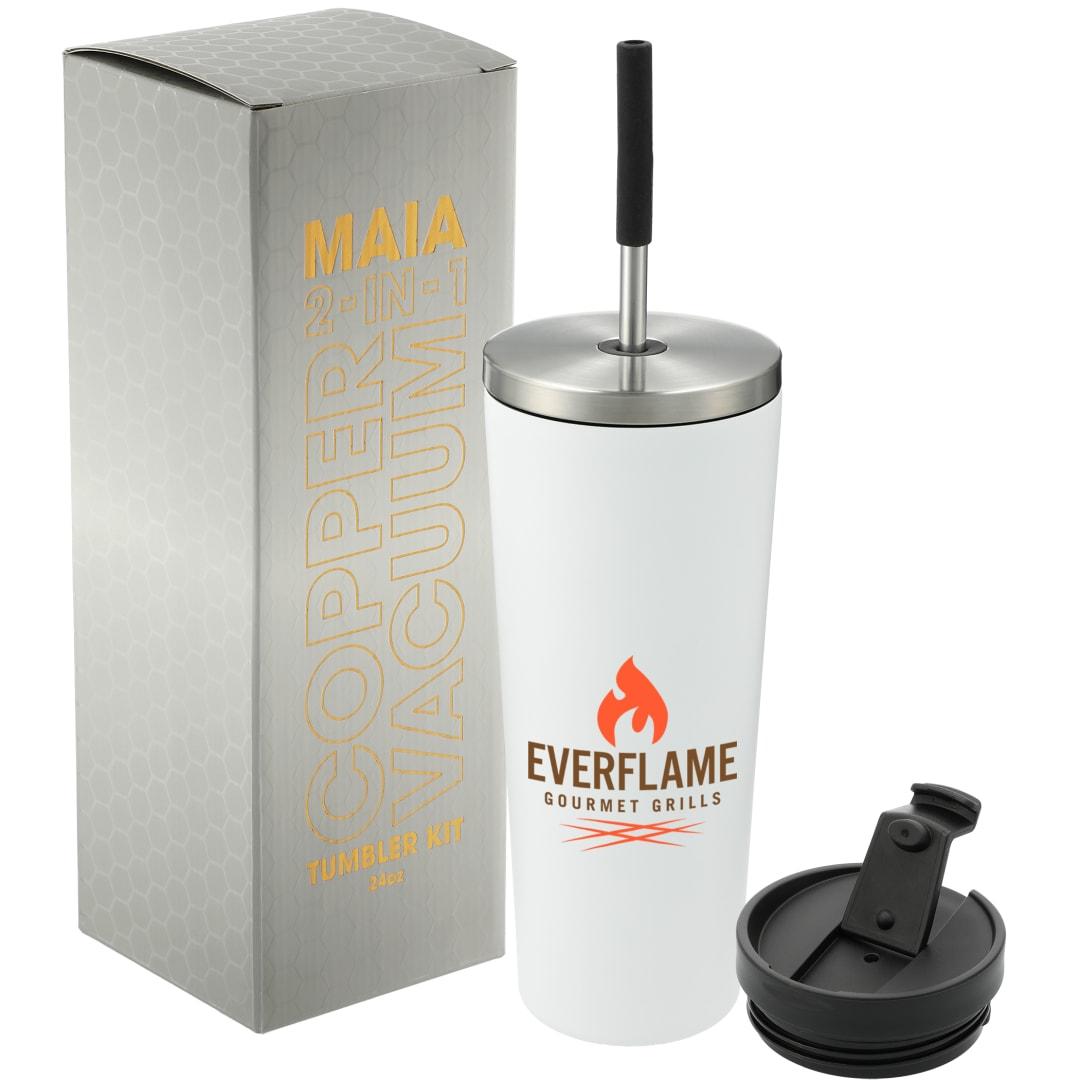 Maia 2-in-1 copper vacuum tumbler kit 24oz Black miniatura 19