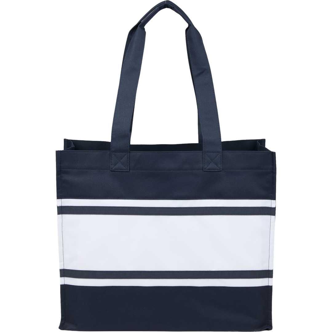 Varsity box tote Black miniatura 10