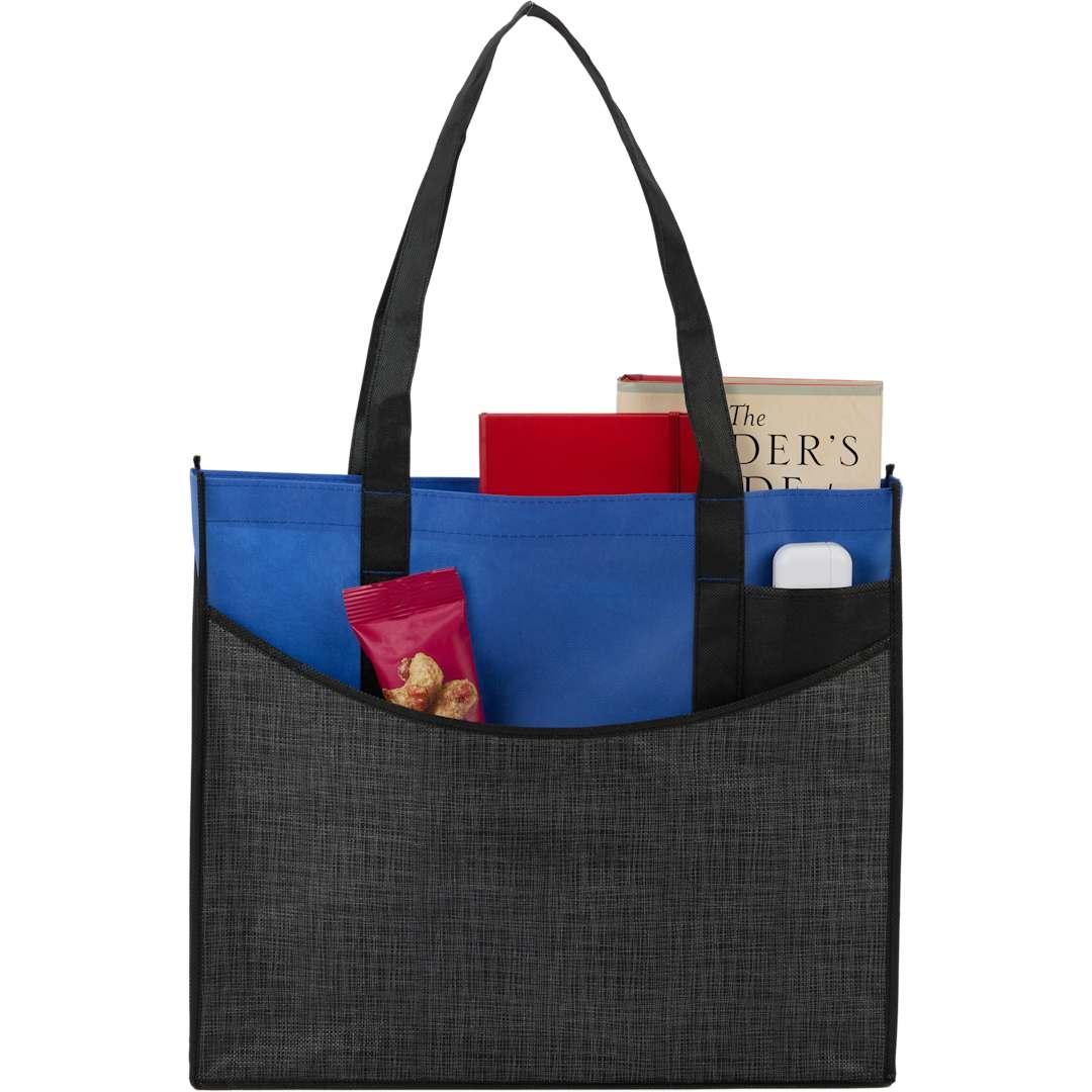 Brooke recycled non-woven convention tote Blue miniatura 26