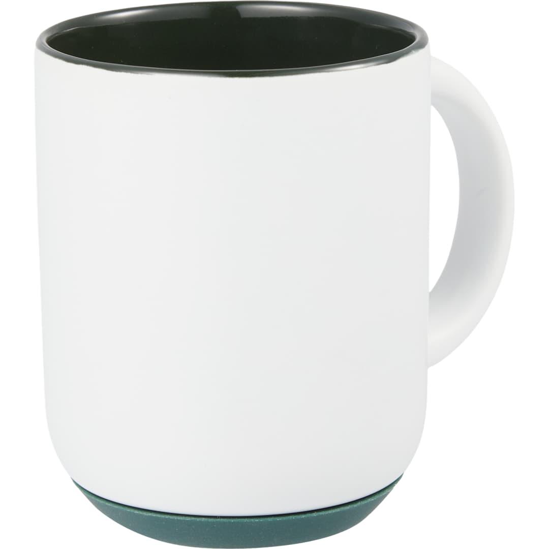 Isaac ceramic mug w/ rubber bottom 14oz White thumbnail 17