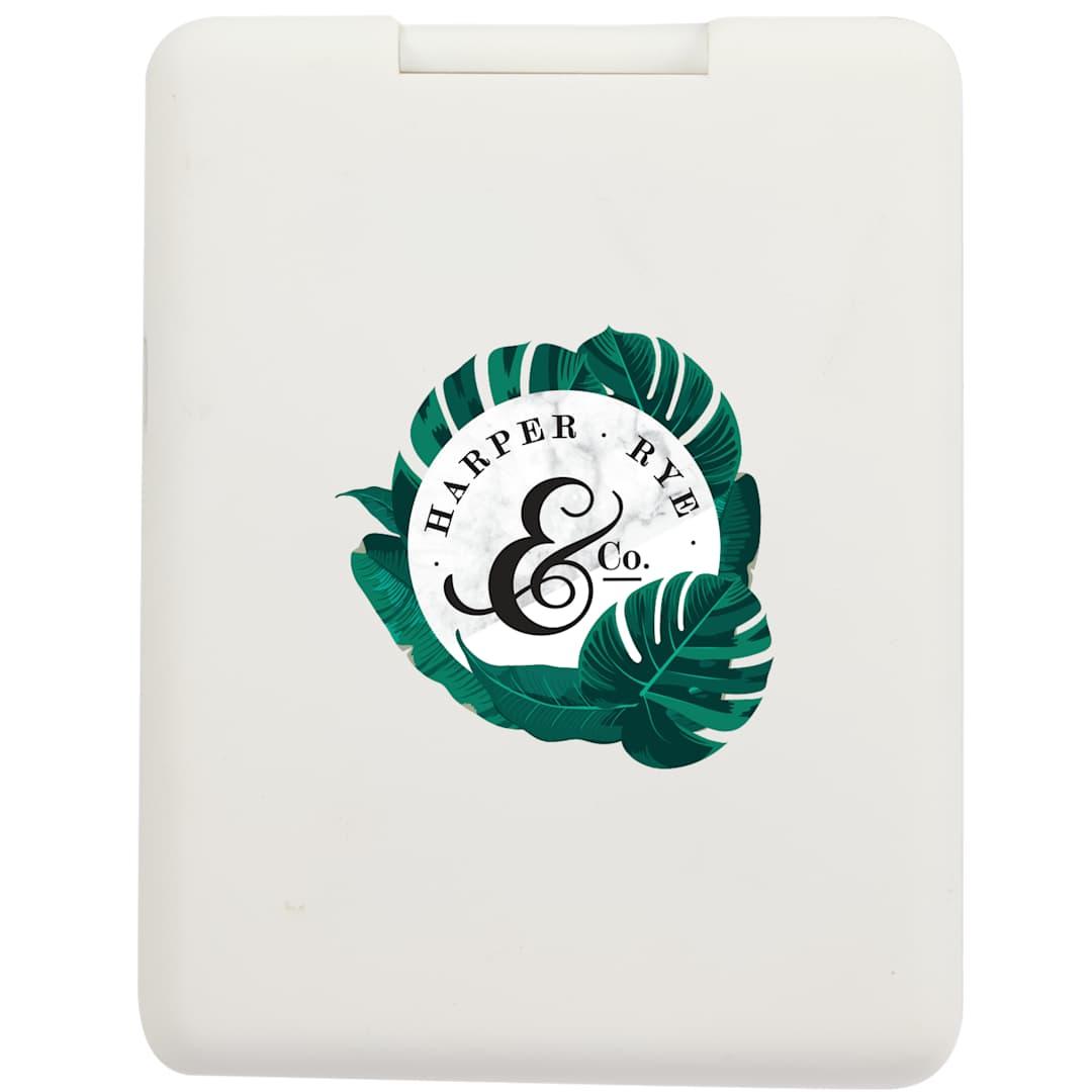 Rechargeable 100% rabs led compact mirror White miniatura 18