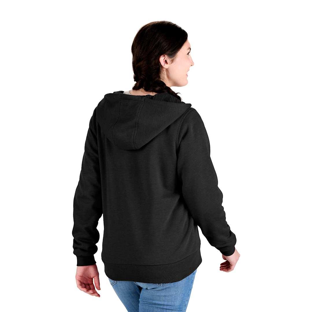 Berne heritage grid fleece-lined zip sweatshirt - womens Black miniatura 10