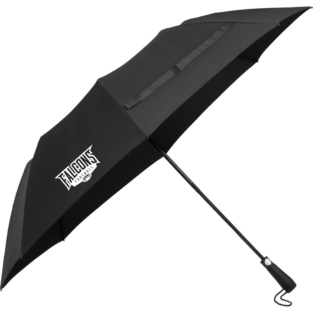 58 Recycled folding golf umbrella Black miniatura 6