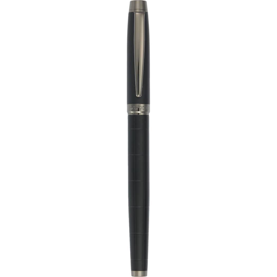 Luxe recycledbrasspillarroller ball Black front