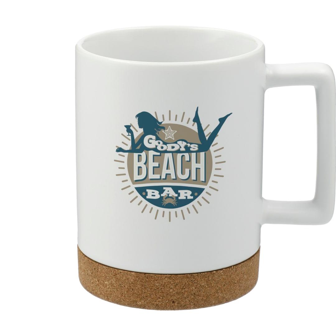 Bates 15oz ceramic mug w/ cork base Black miniatura 11