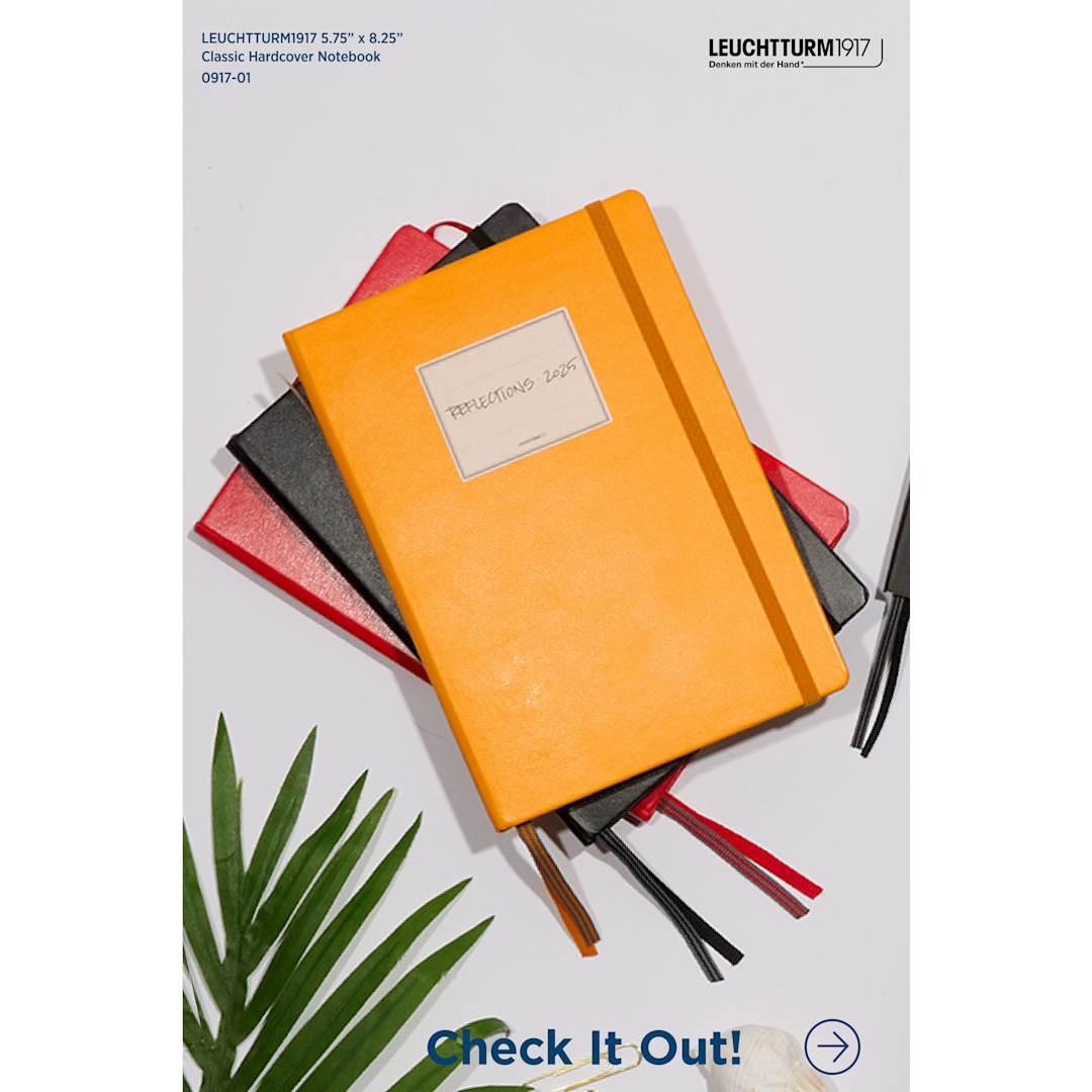 Leuchtturm1917 5.75 x 8.25 hardcover notebook Black miniatura 5