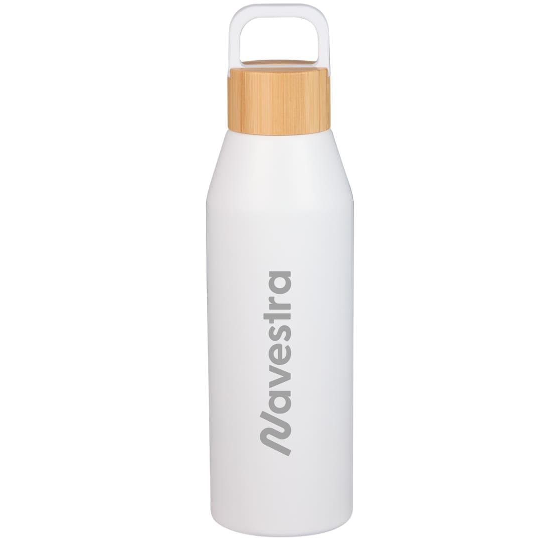 Aspen 24 oz recycled bottle w/ fsc® 100% bamboo li Black miniatura 8