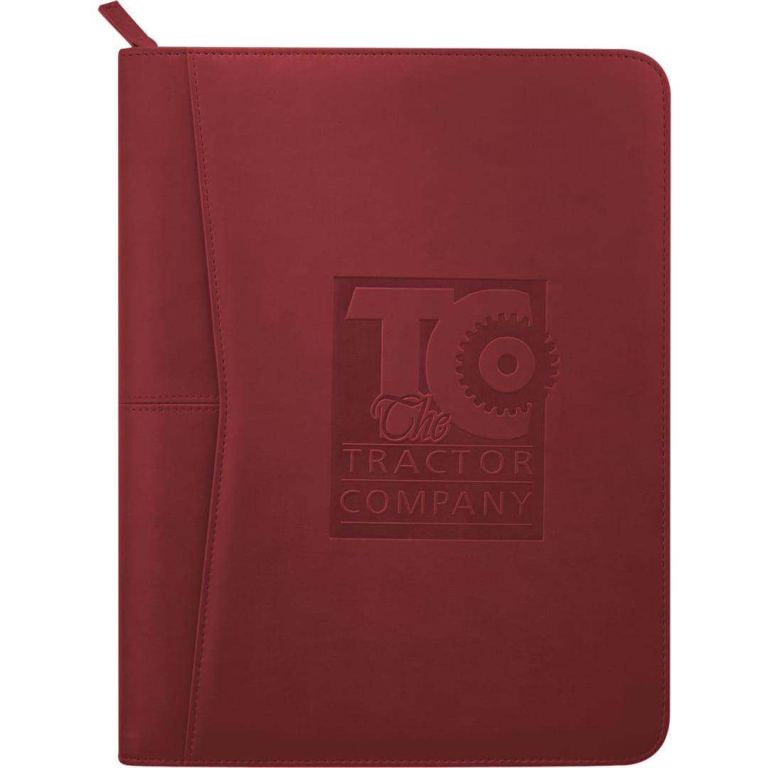 Fsc® mix pedova™ recycled zippered padfolio Red miniatura 17