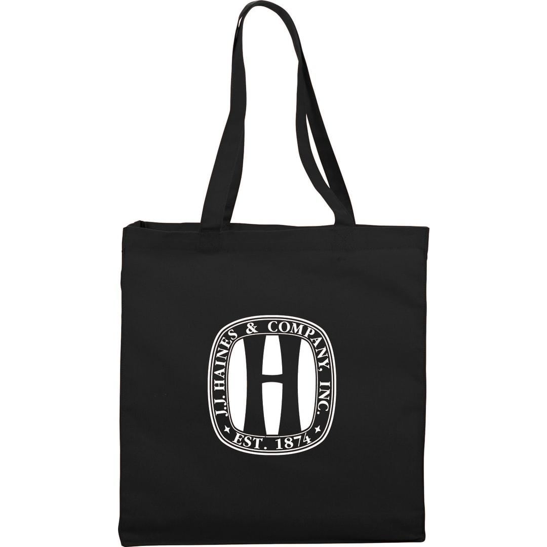 Odessa 8oz cotton canvas tote Black miniatura 3