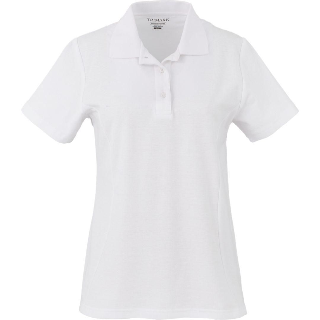 Palo short sleeve 100% cotton pique polo - womens White miniatura 3