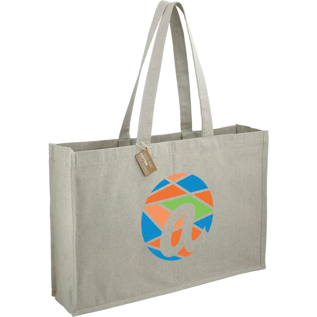 Repose 10oz recycled cotton shoulder tote Grey miniatura 12