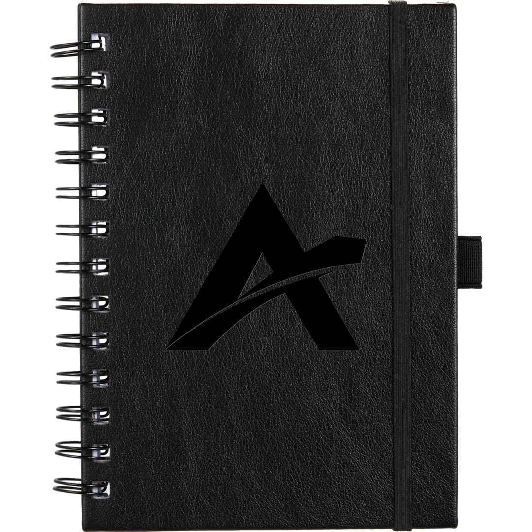 5 X 7 fsc® recycled morano spiral journal Navy Blue miniatura 7