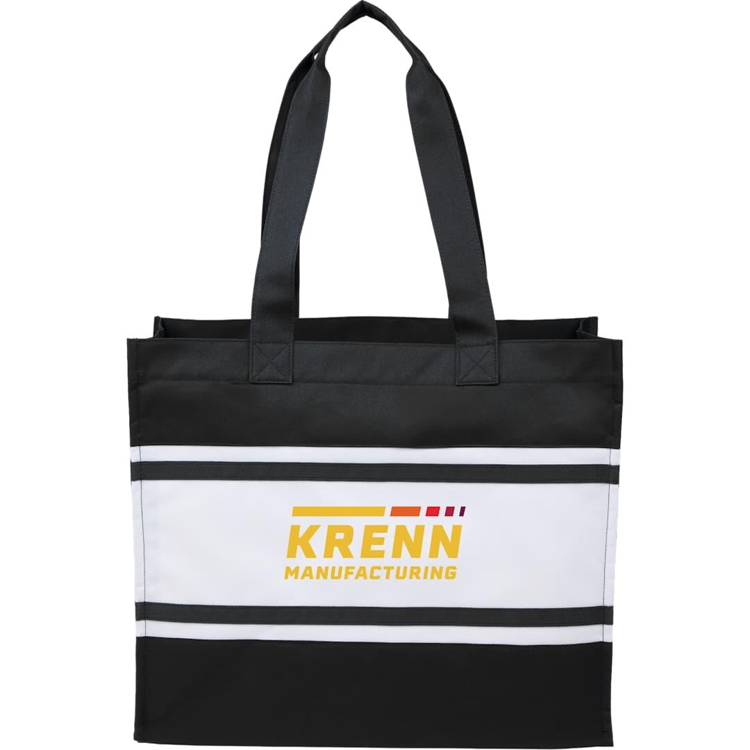 Varsity box tote Black miniatura 7
