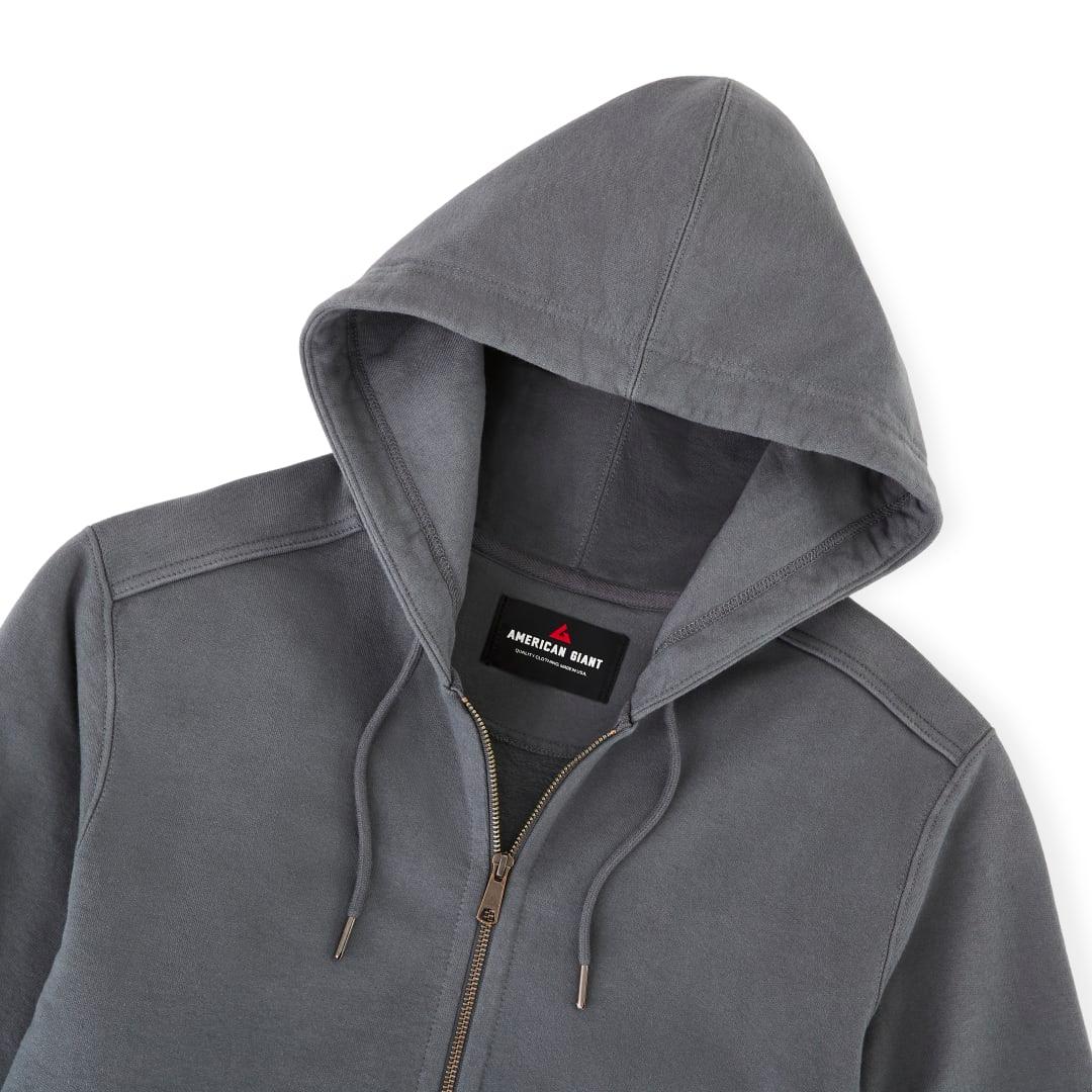 American giant classic full zip hoody - mens Grey miniatura 6