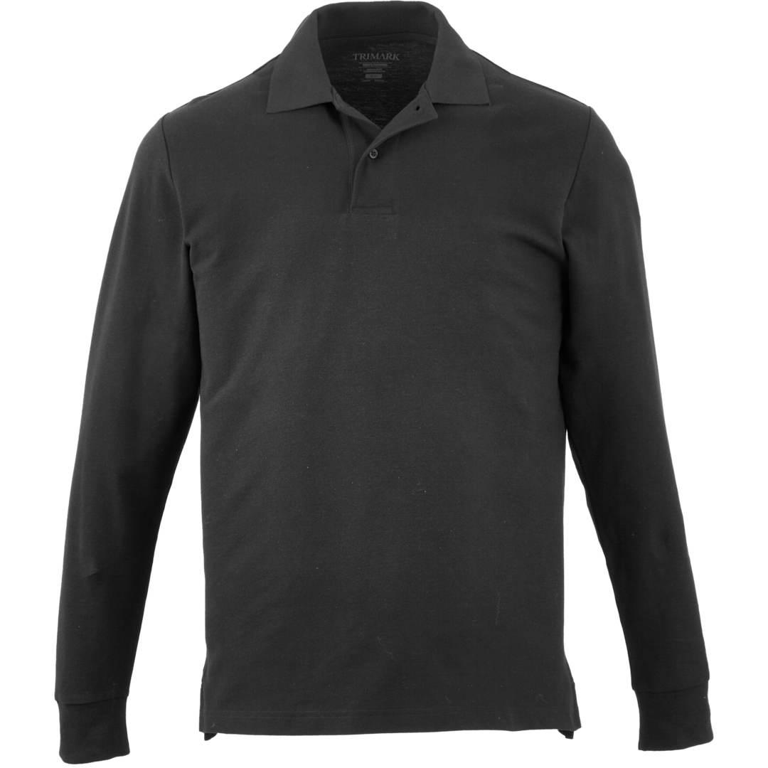 Palo long sleeve 100% cotton pique polo - mens Navy Blue miniatura 11