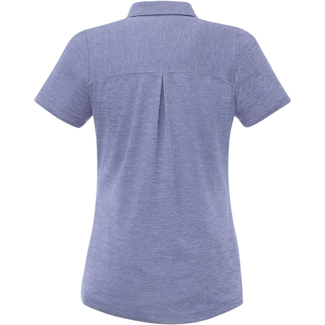 Womens dege eco ss polo Blue miniatura 3
