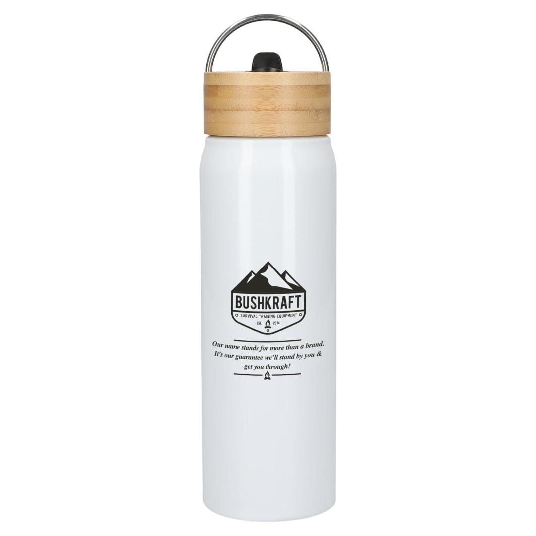 Billy 26oz aluminum bottle w/ fsc® bamboo lid Black miniatura 42