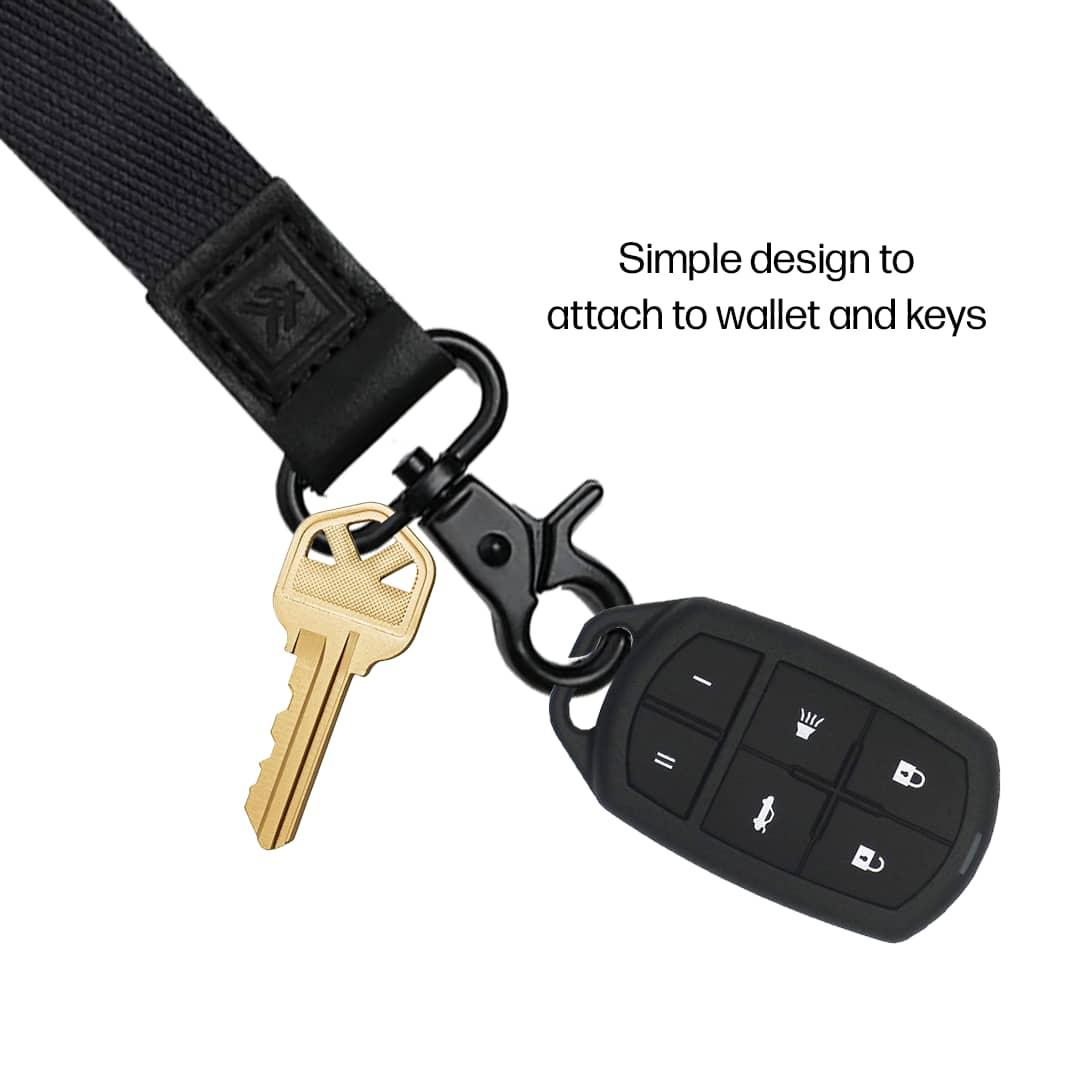 Thread wallets neck lanyard Black miniatura 3