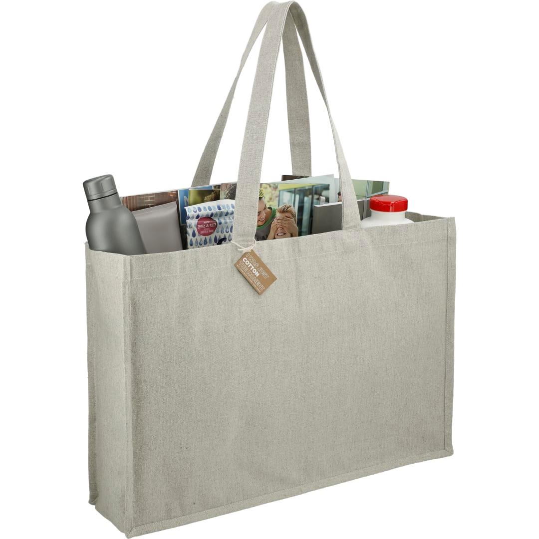 Repose 10oz recycled cotton shoulder tote Grey miniatura 9