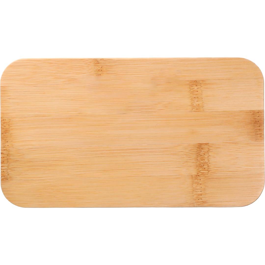 Stackable bamboo fiber bento box Beige miniatura 3
