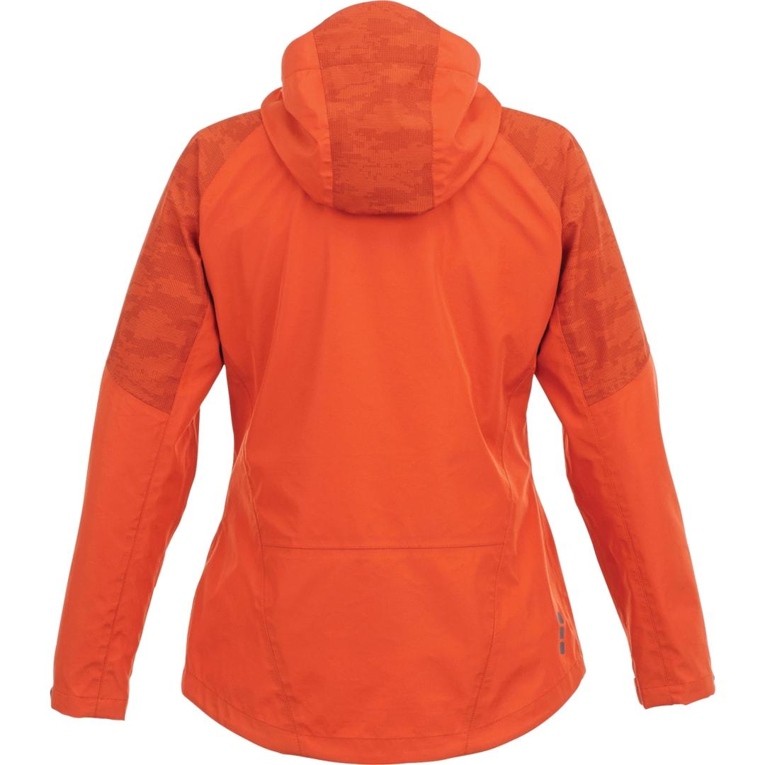Womens index softshell jacket Orange front
