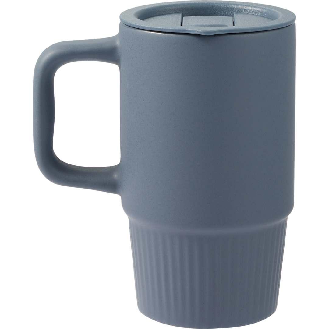 Camden 13oz ceramic mug w/ lid Black miniatura 15