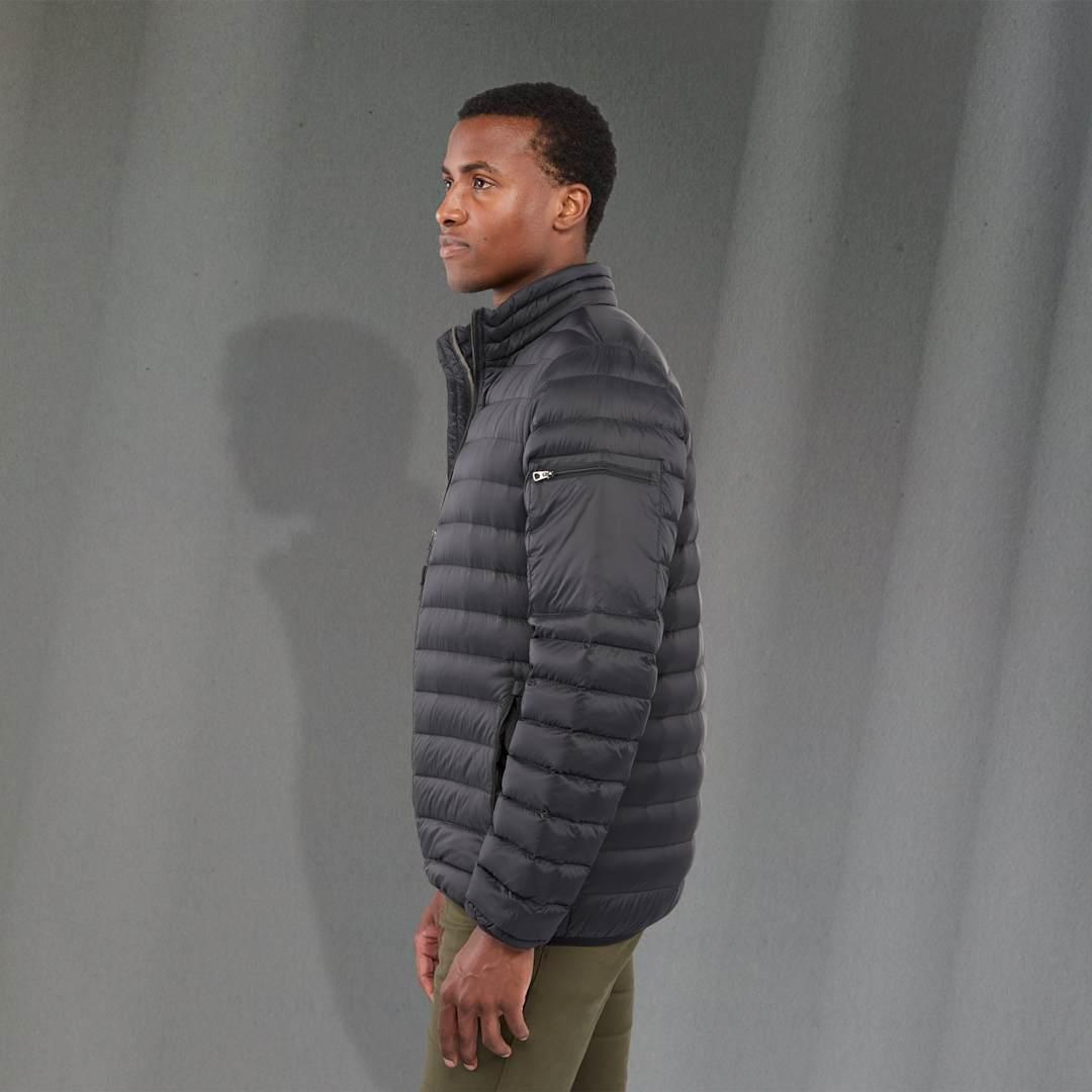 Mens whistler light down jacket Black miniatura 27