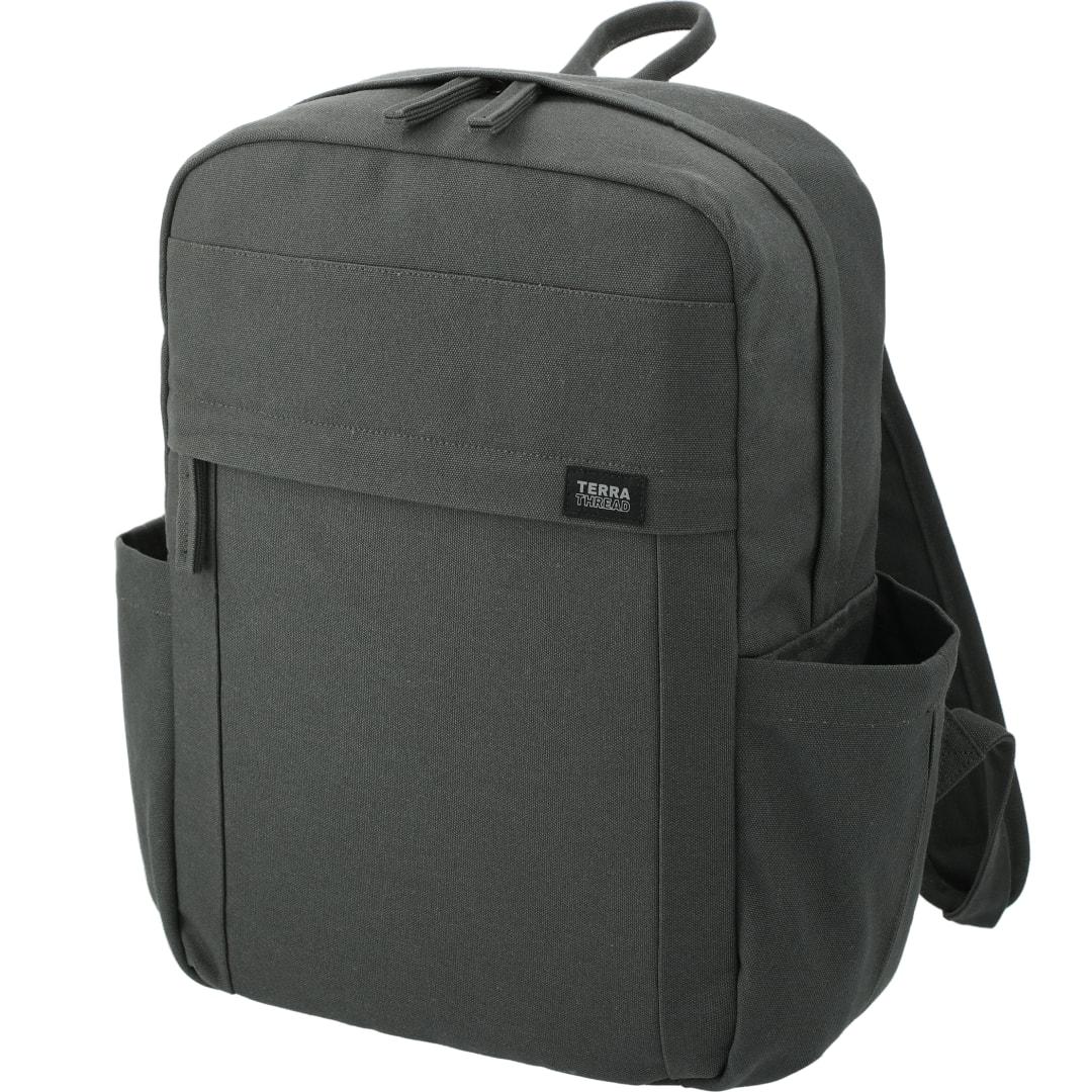 Terra thread fairtrade earth 15 computer backpck Dark Gray miniatura 7
