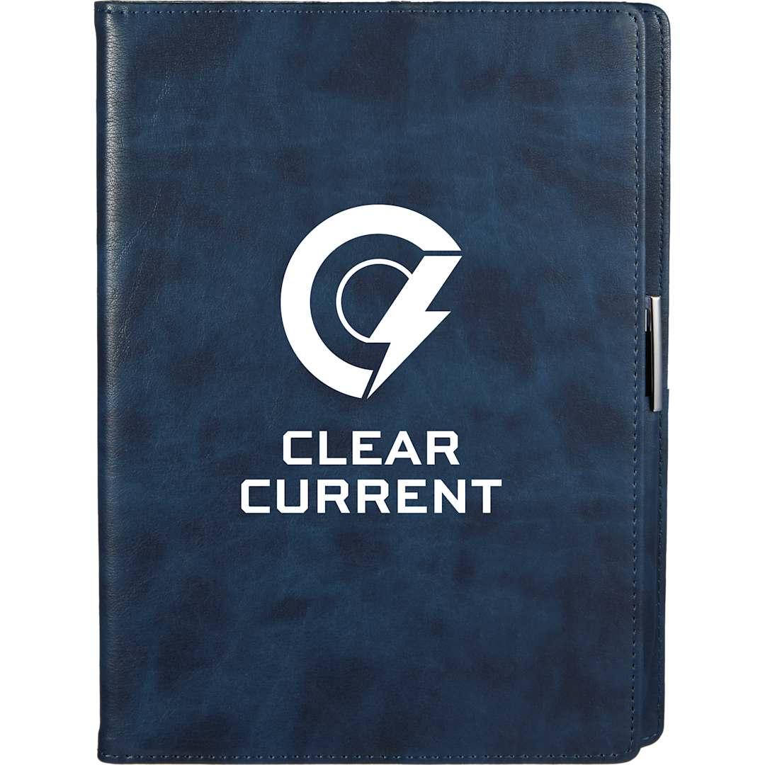 7 X 10 fsc® recycled morano refillable journal Black miniatura 15