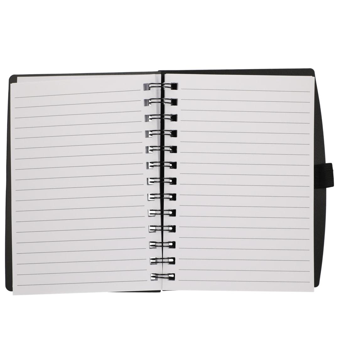 Fsc® recycled 5.5 x 7 coordinator notebook Black miniatura 5