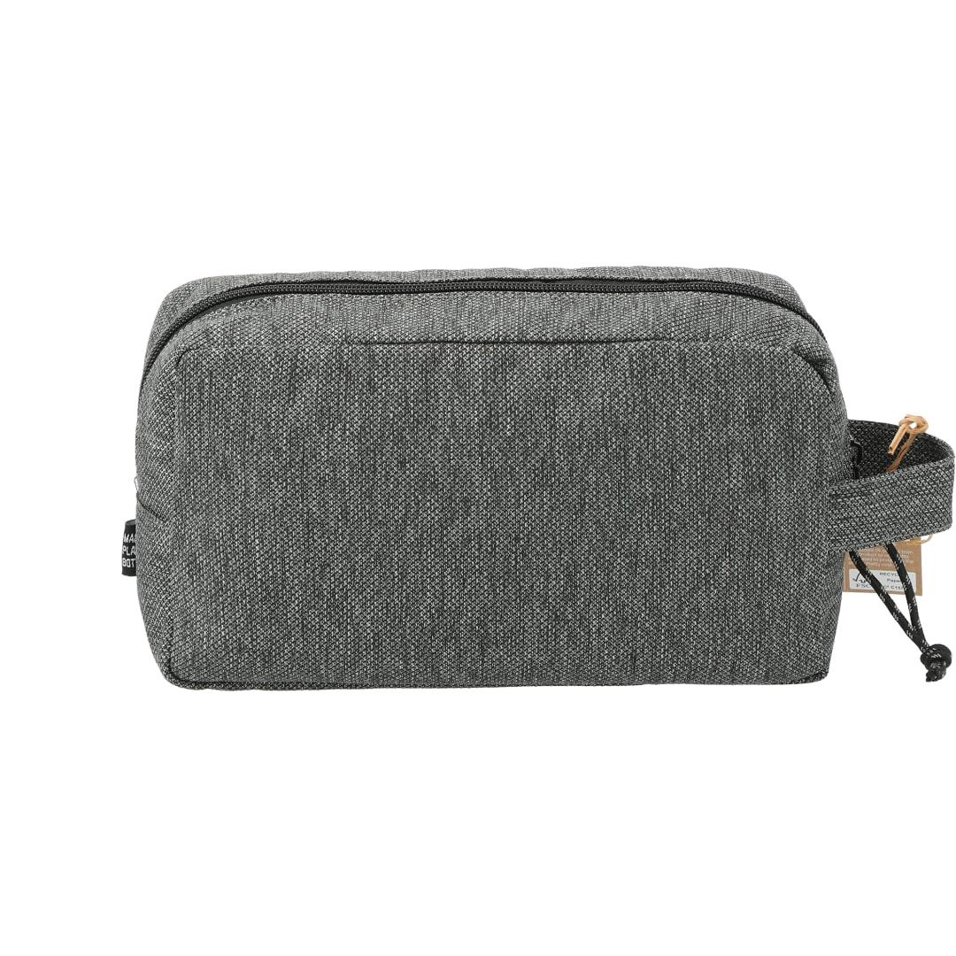 Vila recycled dopp kit pouch Graphite front