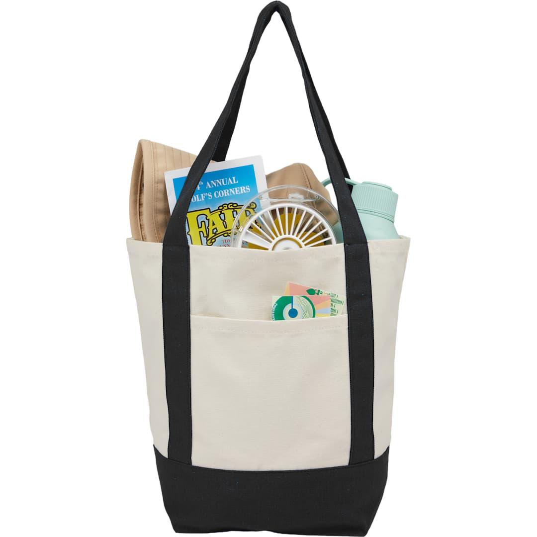 Mini recycled 8oz cotton canvas tote Red miniatura 5
