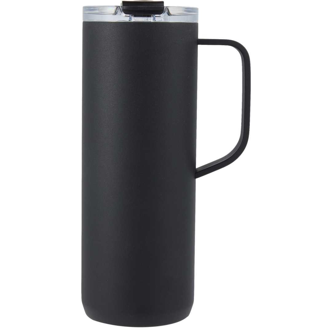 Whitney recycled tall tumbler w/ flip lid 20oz Black miniatura 8