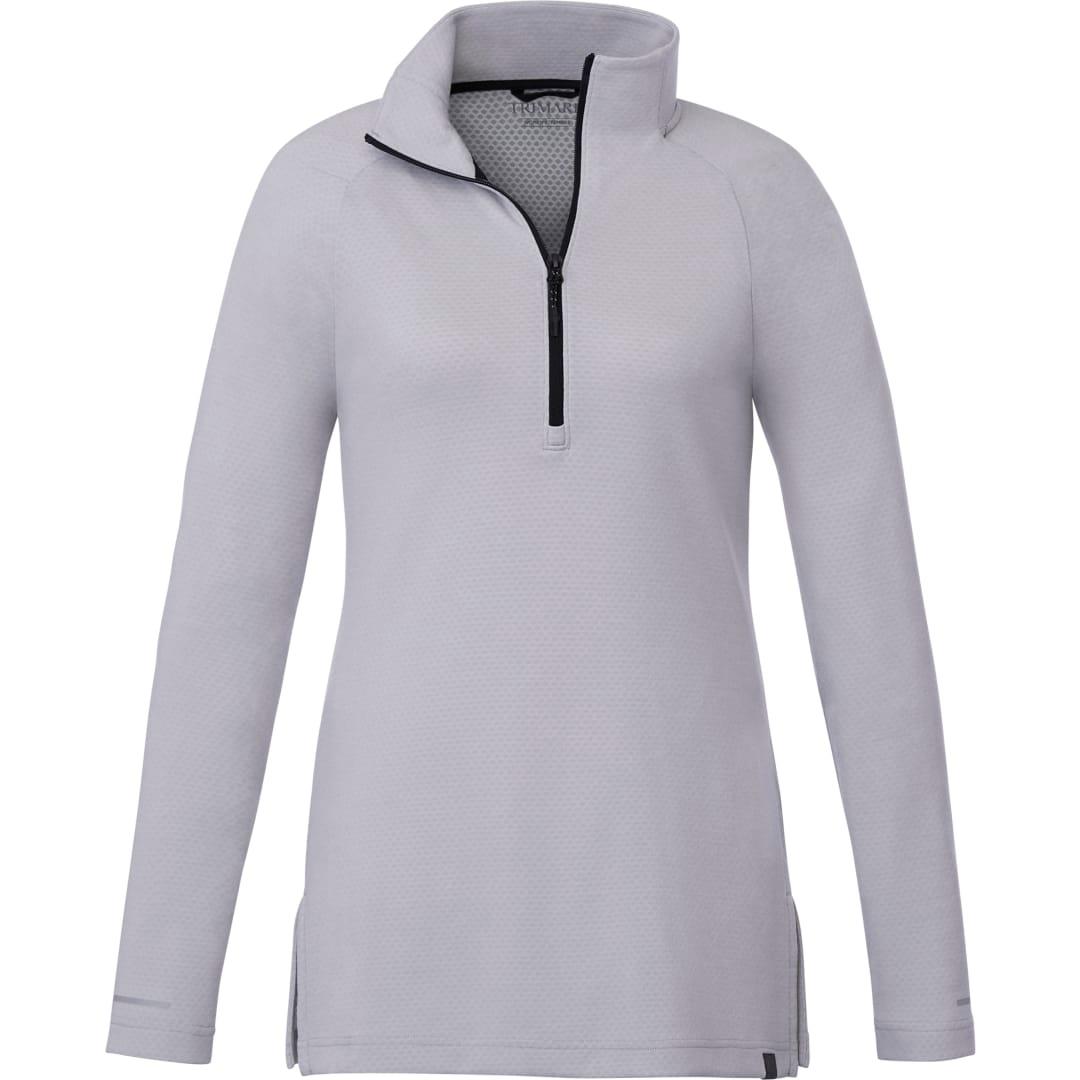 Womens asgard eco knit half zip Silver miniatura 6