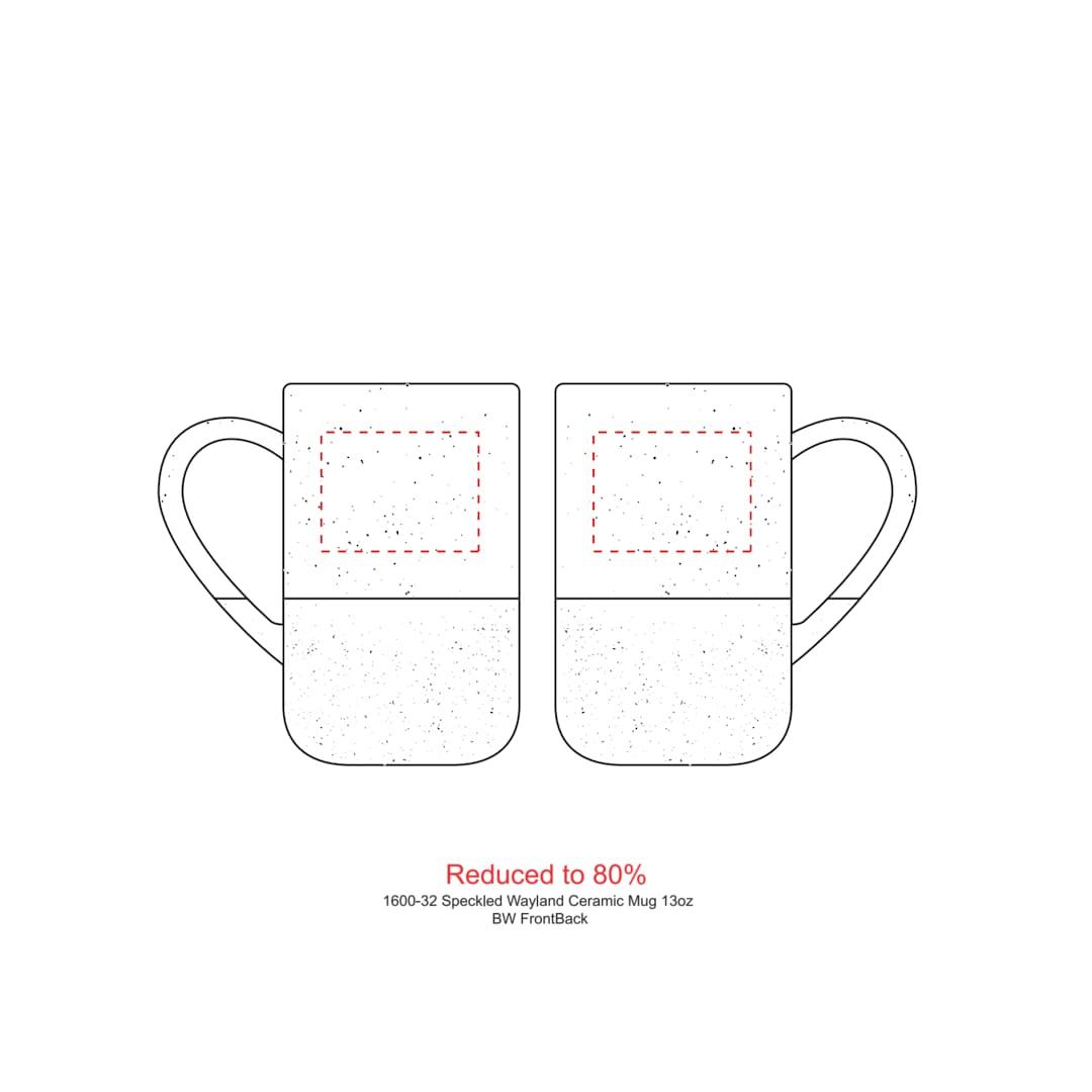 Speckled wayland ceramic mug 13oz Black miniatura 7