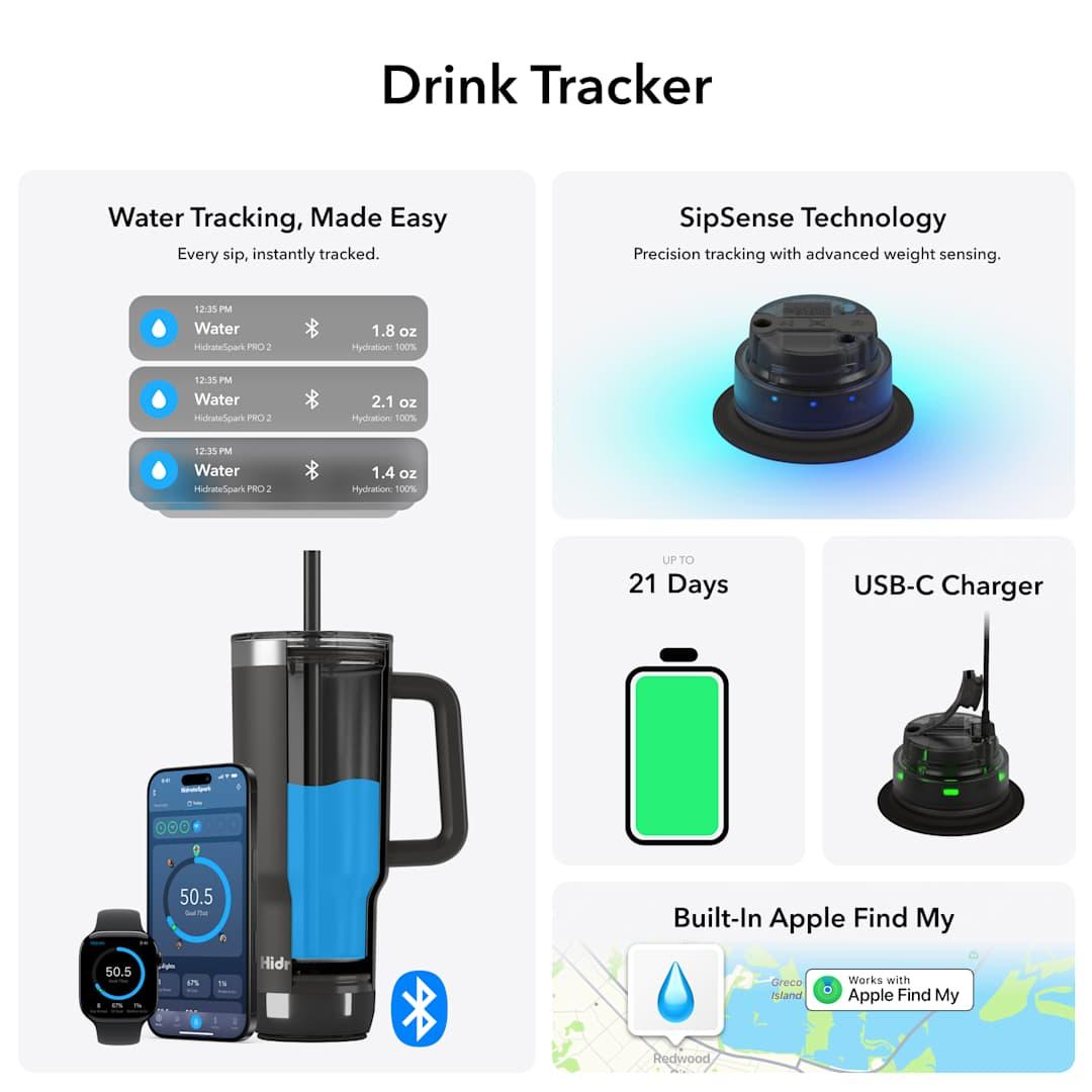 Hidratespark pro 2 tumbler 30oz Black miniatura 18