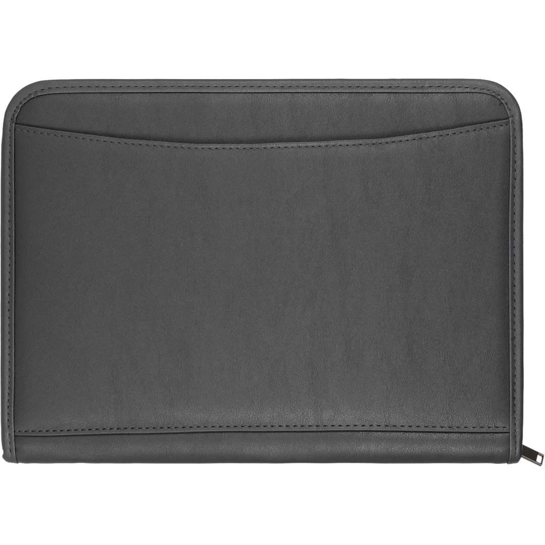 Fsc® mix durahyde recycled zippered padfolio Black miniatura 6