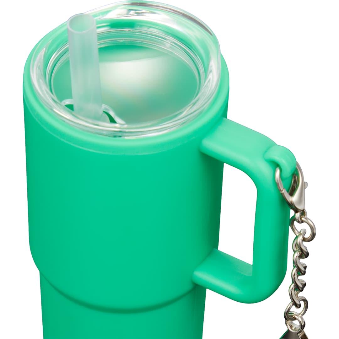 Shot glass tumbler w/ keychain 4oz Black miniatura 28