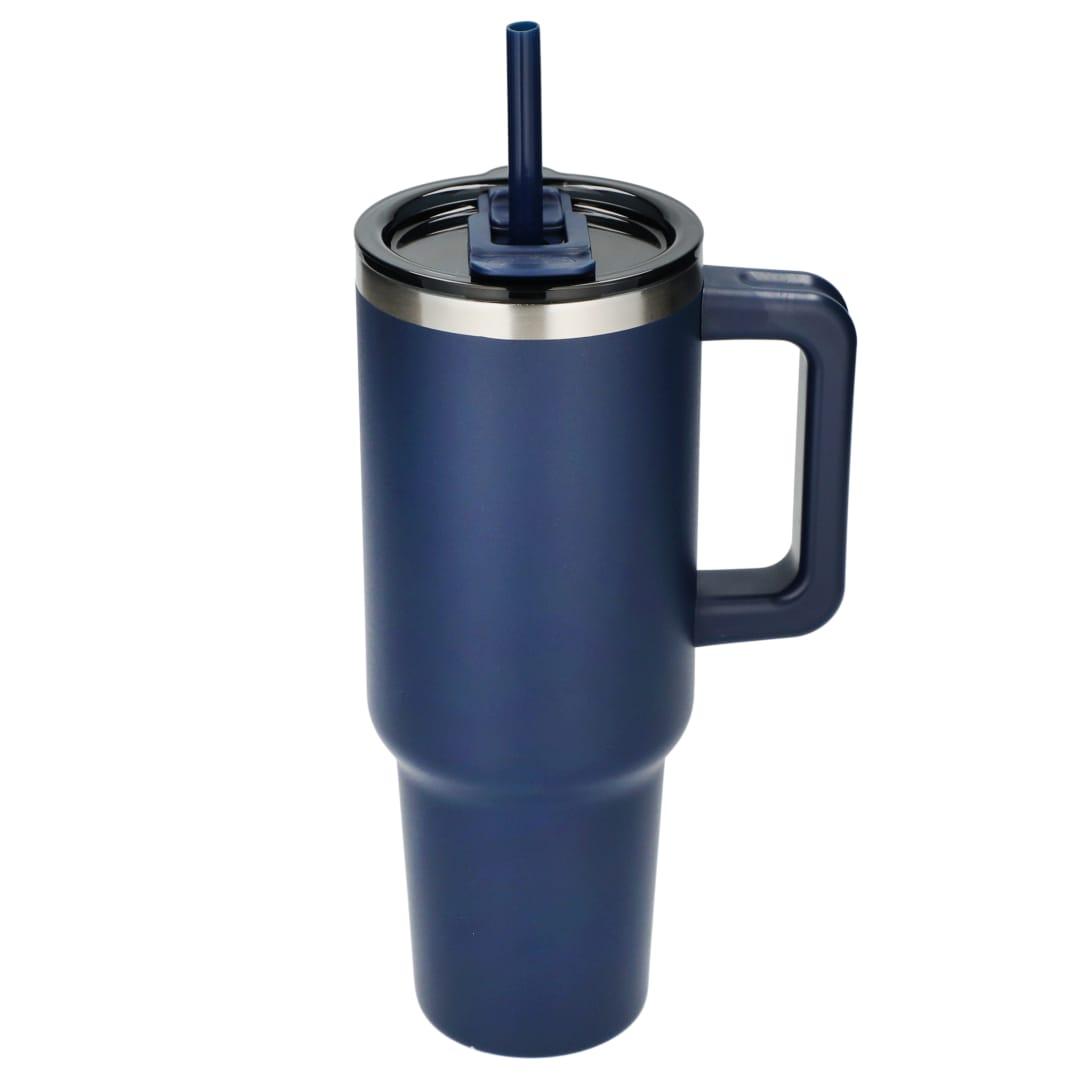 Pinnacle recycled travel tumbler with straw 40oz Black miniatura 28