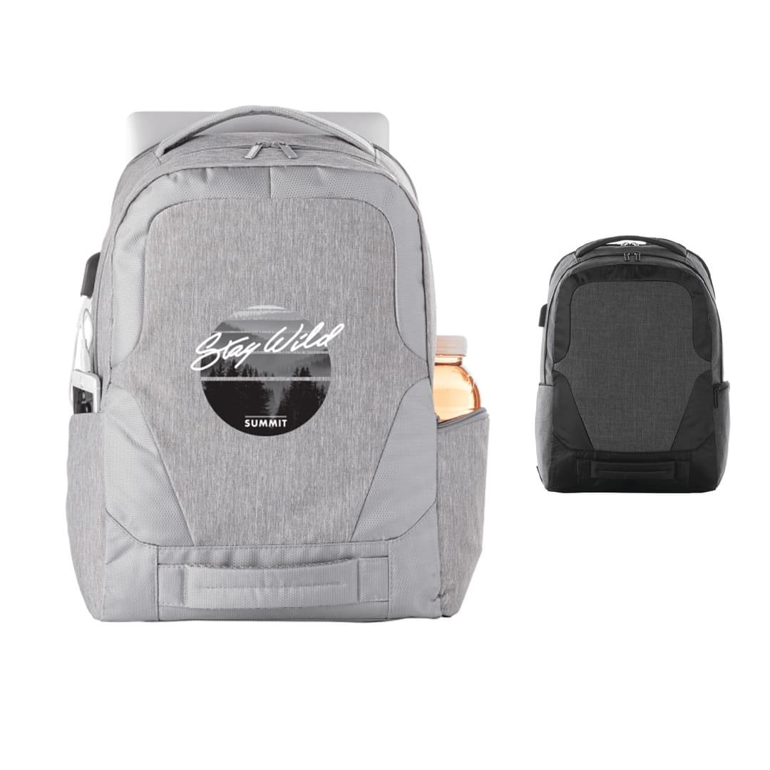 Overland 17 tsa computer backpack w/ usb port Grey miniatura 12