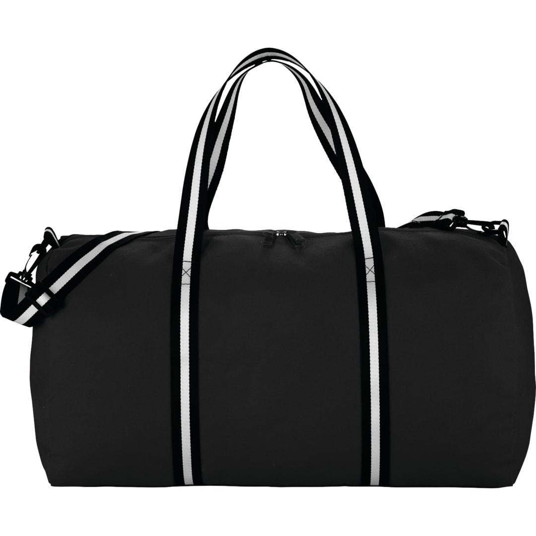 Barrel 12oz cotton canvas 22 weekender Black front