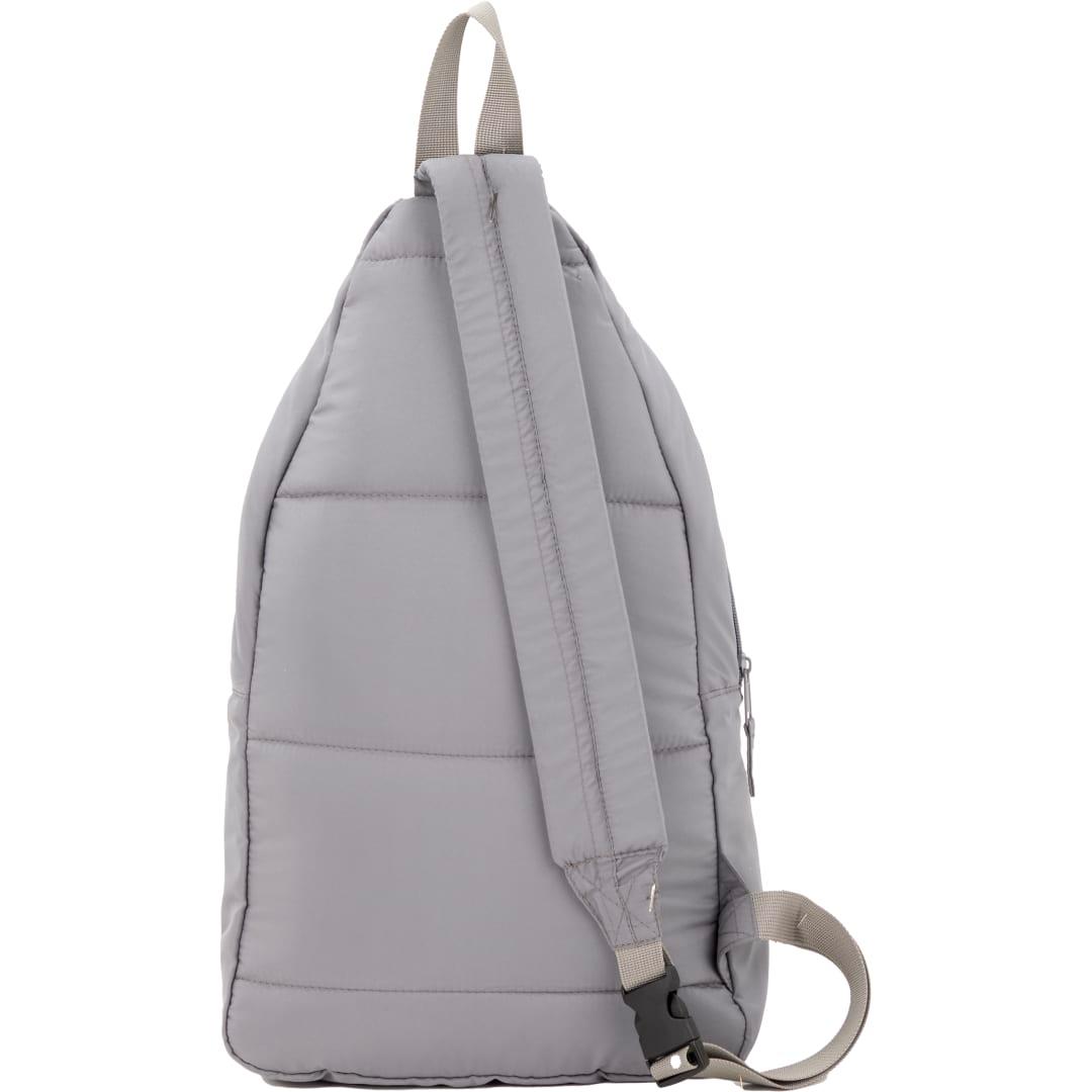 Puffer recycled sling backpack Grey miniatura 4